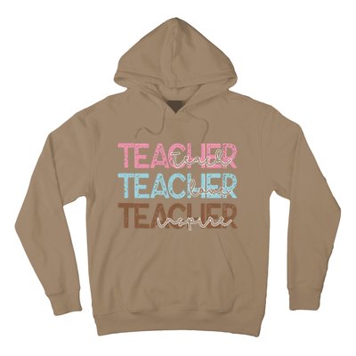 Teach Love Inspire Inspirational Teacher Appreciation Women Hoodie