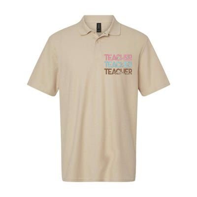 Teach Love Inspire Inspirational Teacher Appreciation Women Softstyle Adult Sport Polo