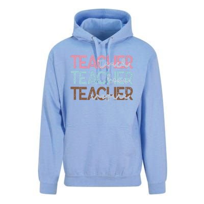 Teach Love Inspire Inspirational Teacher Appreciation Women Unisex Surf Hoodie