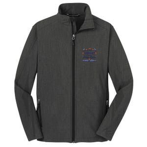 The Library Is My Happy Place Librarian And Booklover Core Soft Shell Jacket