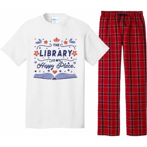 The Library Is My Happy Place Librarian And Booklover Pajama Set