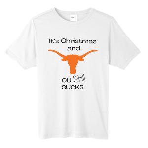 Texas Longhorn Its Chritsmas And Ou Still Sucks Tall Fusion ChromaSoft Performance T-Shirt