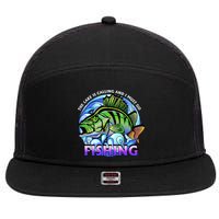 The Lake Is Calling And I Must Go Fishing 7 Panel Mesh Trucker Snapback Hat