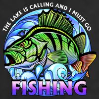 The Lake Is Calling And I Must Go Fishing 7 Panel Mesh Trucker Snapback Hat