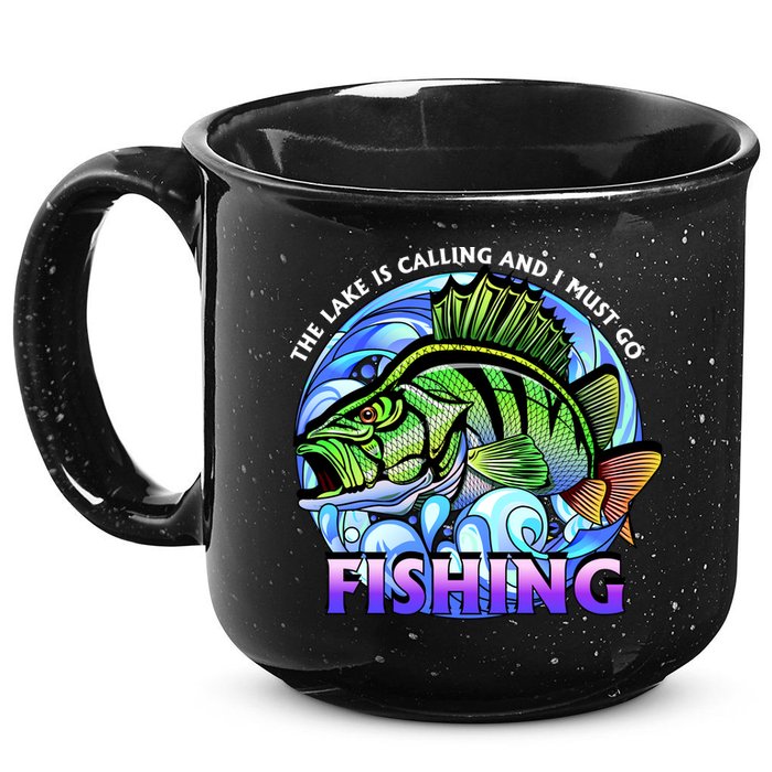 The Lake Is Calling And I Must Go Fishing 15oz Campfire Ceramic Mug