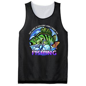 The Lake Is Calling And I Must Go Fishing Mesh Reversible Basketball Jersey Tank