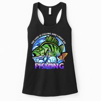 The Lake Is Calling And I Must Go Fishing Womens Tank Top