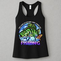 The Lake Is Calling And I Must Go Fishing Womens Tank Top