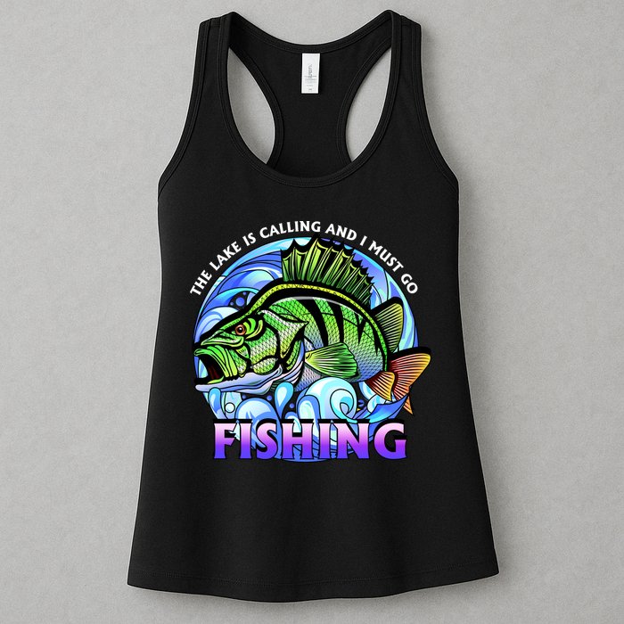 The Lake Is Calling And I Must Go Fishing Womens Tank Top