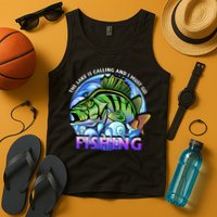The Lake Is Calling And I Must Go Fishing Tank Top