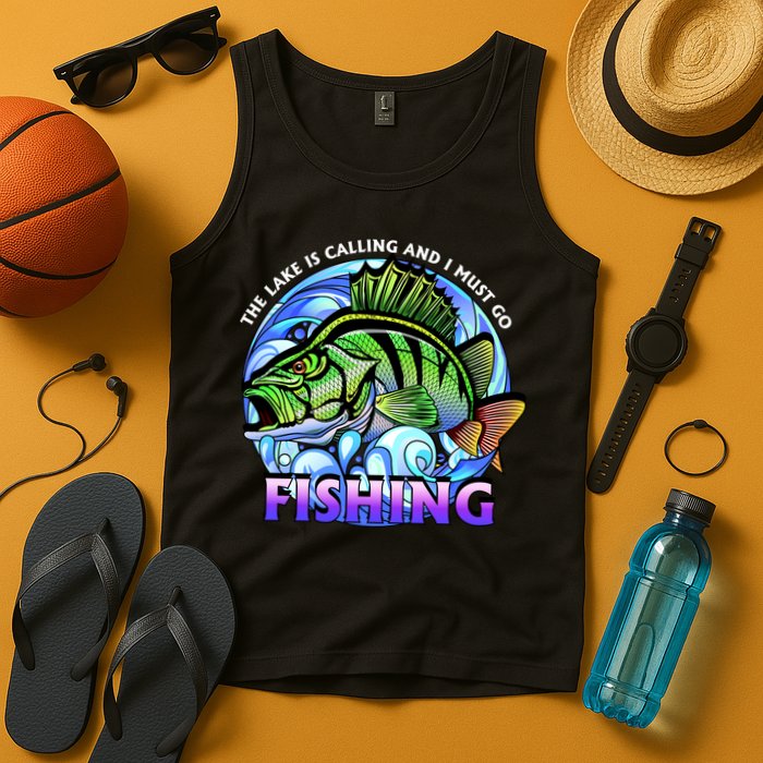 The Lake Is Calling And I Must Go Fishing Tank Top