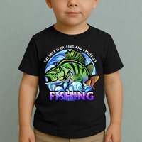 The Lake Is Calling And I Must Go Fishing Toddler T-Shirt