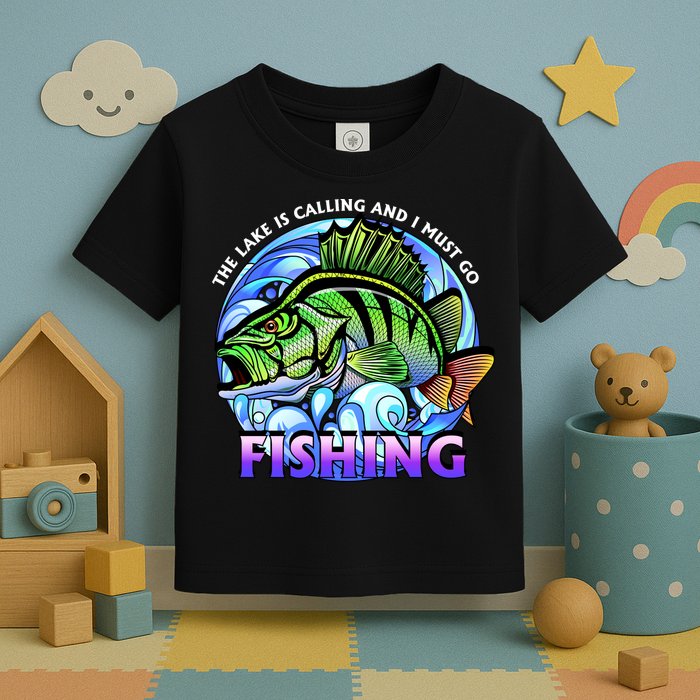 The Lake Is Calling And I Must Go Fishing Toddler T-Shirt