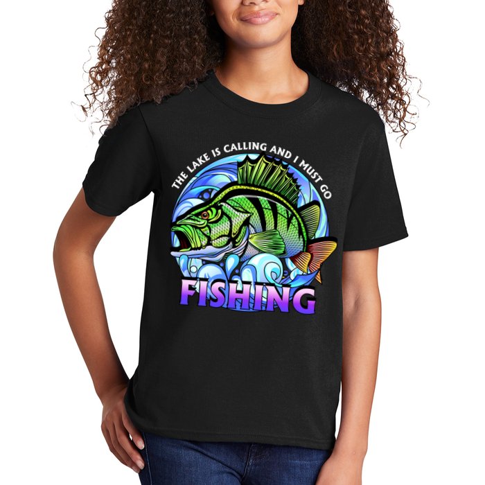 The Lake Is Calling And I Must Go Fishing Kids T-Shirt