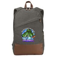 The Lake Is Calling And I Must Go Fishing Cotton Canvas Backpack