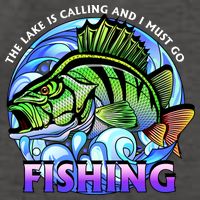 The Lake Is Calling And I Must Go Fishing Vector Backpack