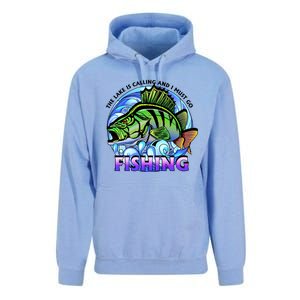 The Lake Is Calling And I Must Go Fishing Unisex Surf Hoodie