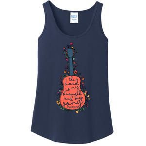 The Lord Is My Strength And My Song Psalm 118:14 Bible Verse Ladies Essential Tank