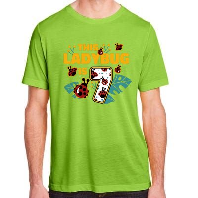 This Ladybug Is 7 Cute Gift Adult ChromaSoft Performance T-Shirt