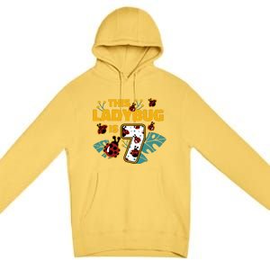 This Ladybug Is 7 Cute Gift Premium Pullover Hoodie