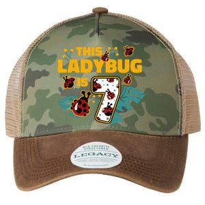 This Ladybug Is 7 Cute Gift Legacy Tie Dye Trucker Hat