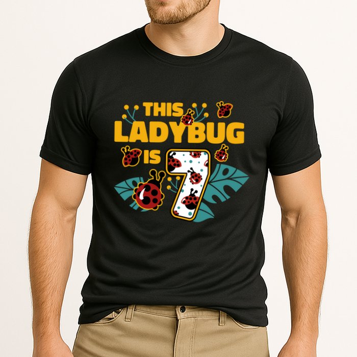This Ladybug Is 7 Cute Gift Cooling Performance Crew T-Shirt
