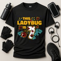 This Ladybug Is 7 Cute Gift Cooling Performance Crew T-Shirt