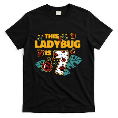 This Ladybug Is 7 Cute Gift T-Shirt