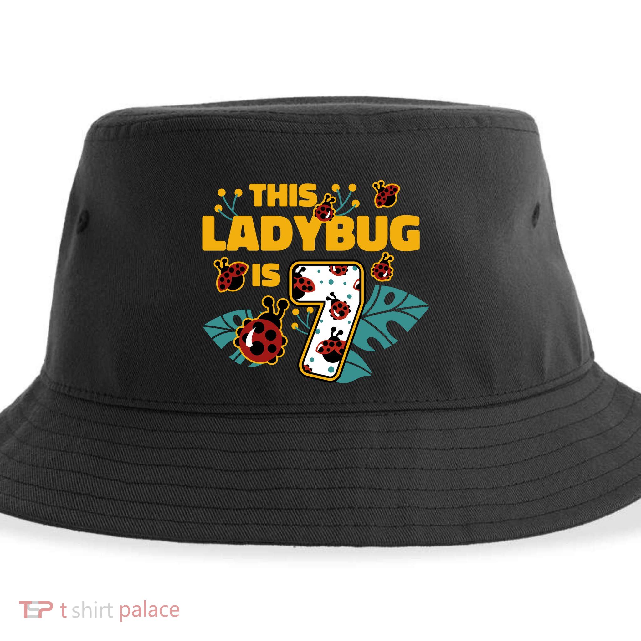 This Ladybug Is 7 Cute Gift Sustainable Bucket Hat