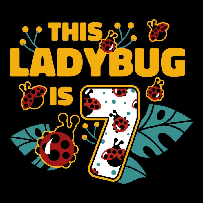 This Ladybug Is 7 Cute Gift Sustainable Bucket Hat