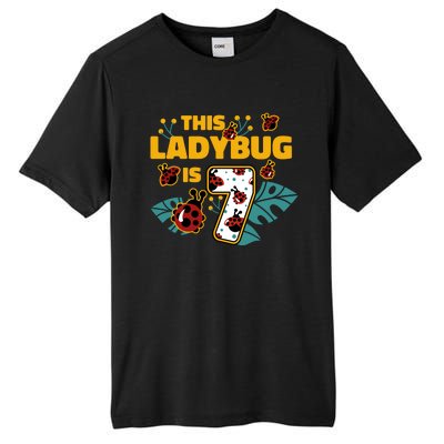 This Ladybug Is 7 Cute Gift Tall Fusion ChromaSoft Performance T-Shirt