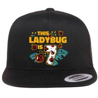 This Ladybug Is 7 Cute Gift Flat Bill Trucker Hat