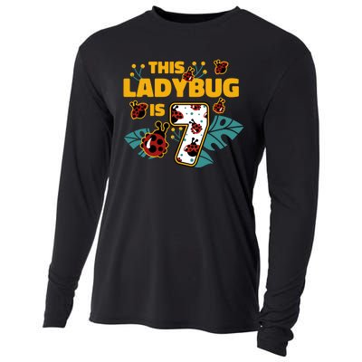 This Ladybug Is 7 Cute Gift Cooling Performance Long Sleeve Crew