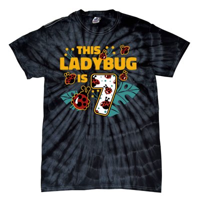 This Ladybug Is 7 Cute Gift Tie-Dye T-Shirt