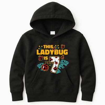 This Ladybug Is 7 Cute Gift Kids Hoodie