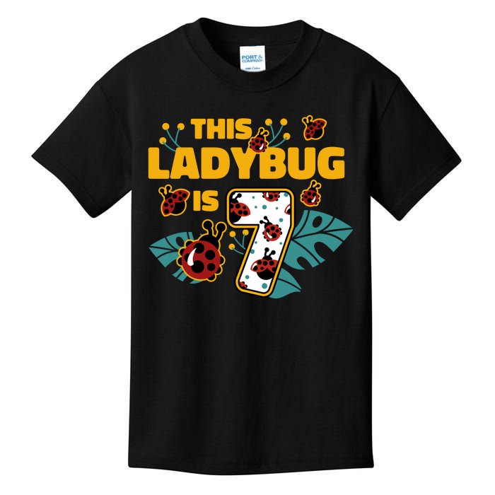 This Ladybug Is 7 Cute Gift Kids T-Shirt