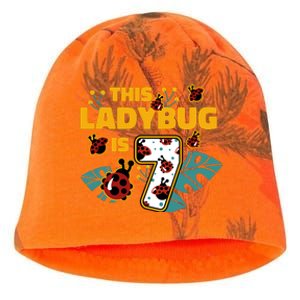 This Ladybug Is 7 Cute Gift Kati - Camo Knit Beanie