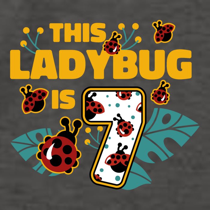 This Ladybug Is 7 Cute Gift Vector Backpack