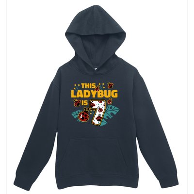 This Ladybug Is 7 Cute Gift Urban Pullover Hoodie