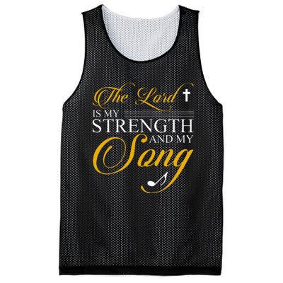 The Lord Is My Strength And My Song Mesh Reversible Basketball Jersey Tank