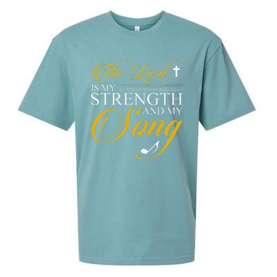 The Lord Is My Strength And My Song Sueded Cloud Jersey T-Shirt