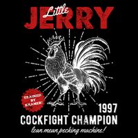 The Little Jerry Cockfight Champion Vintage Flatbill Hat