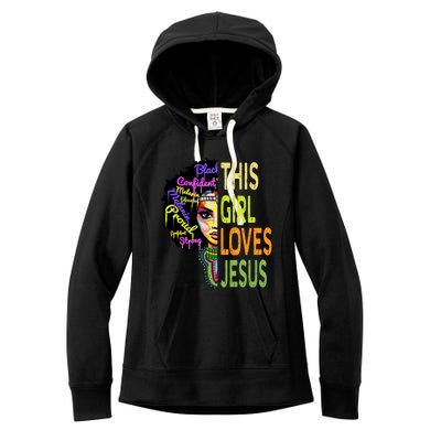 This Loves Jesus Gift African Christian Faith Gift Women's Fleece Hoodie