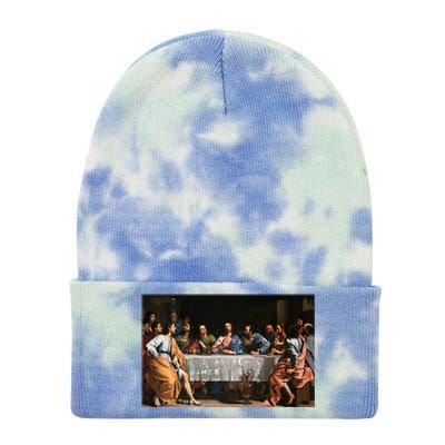 The Lord Jesus Christ With 12 Apostles On The Lords Supper Tie Dye 12in Knit Beanie