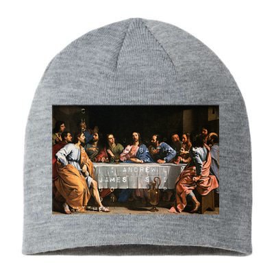 The Lord Jesus Christ With 12 Apostles On The Lords Supper Sustainable Beanie