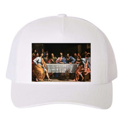 The Lord Jesus Christ With 12 Apostles On The Lords Supper Yupoong Adult 5-Panel Trucker Hat