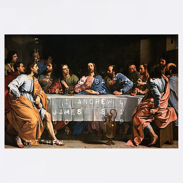 The Lord Jesus Christ With 12 Apostles On The Lords Supper Sweatshirt