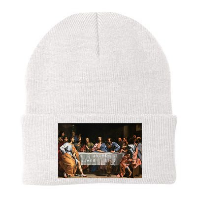 The Lord Jesus Christ With 12 Apostles On The Lords Supper Beanie
