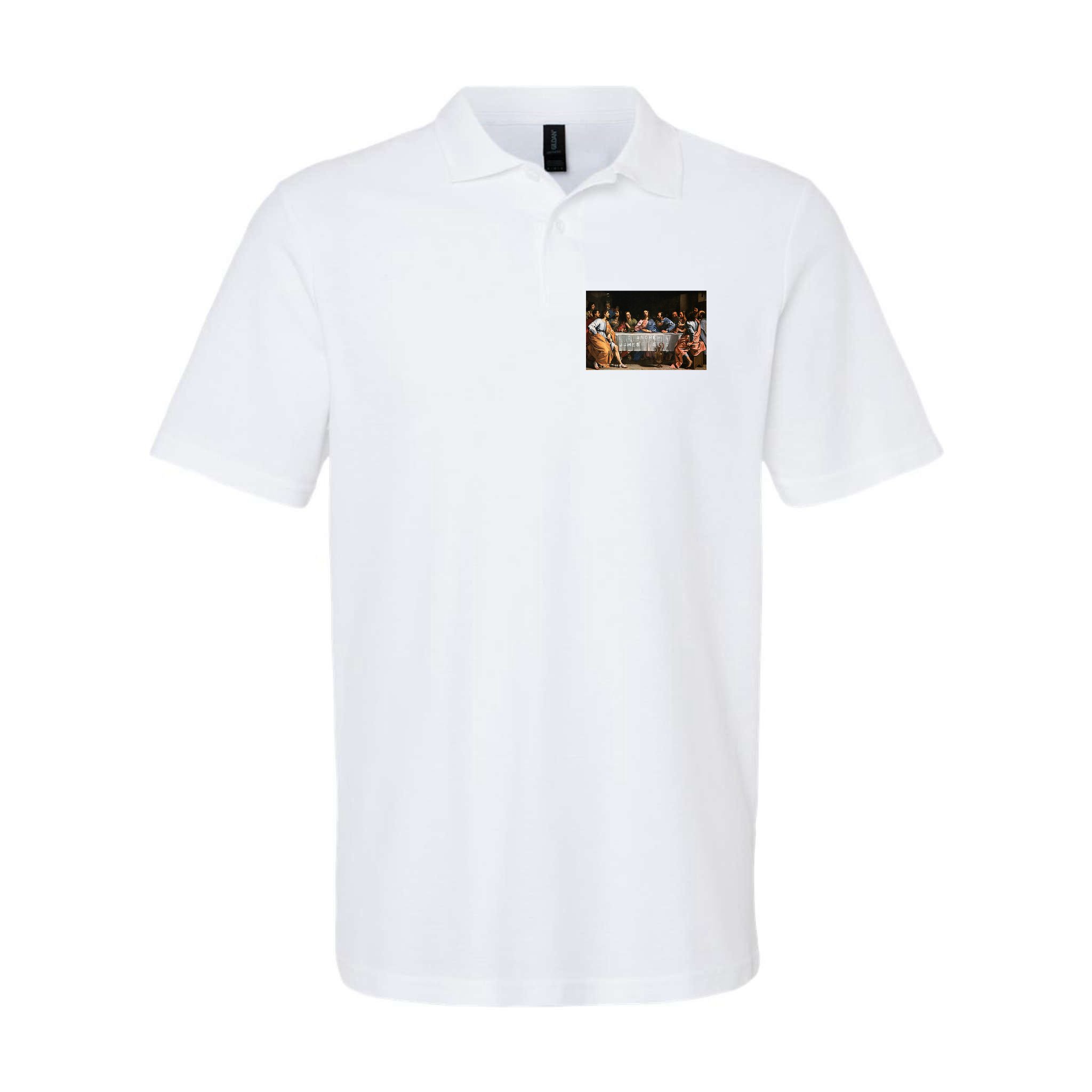 The Lord Jesus Christ With 12 Apostles On The Lords Supper Polo
