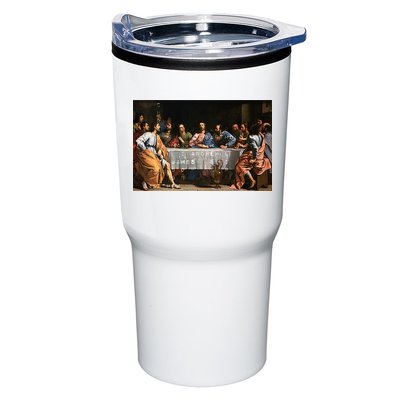 The Lord Jesus Christ With 12 Apostles On The Lords Supper Tumbler